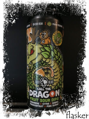 Browar Deer Bear & Podziemie - CALL THE DRAGON, Fruit Sour DIPA z różową guawą i marakują, alk. 6,5% 500ml (банка)