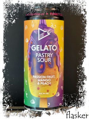 Funky Fluid - Gelato: Passionfruit, Mango & Peach 5.5% 500ml (банка)