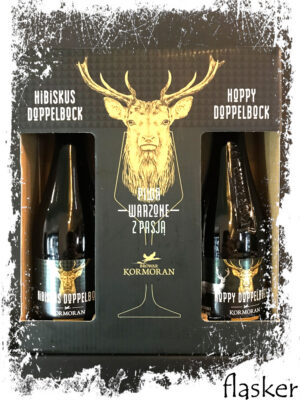 Kormoran - Набір 2 Пива + 1 Бокал:  Hibiskus Doppelbock, Hoppy Doppelbock  0,375 *2