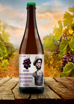 Wild Fermented Sparkling Country Wine 7 % 750 ml