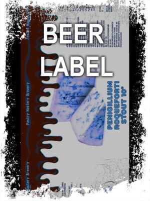 Beerlabel: PM Penicillium Roqueforti Stout (5 одиниць одного виду)