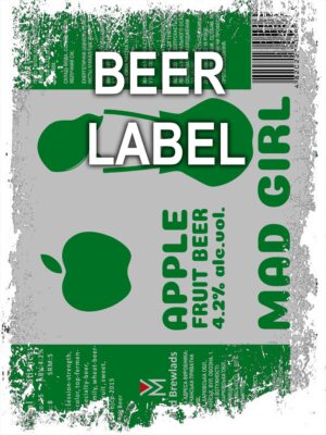 Beerlabel: Mad Girl  Apple 4 (5 одиниць одного виду)