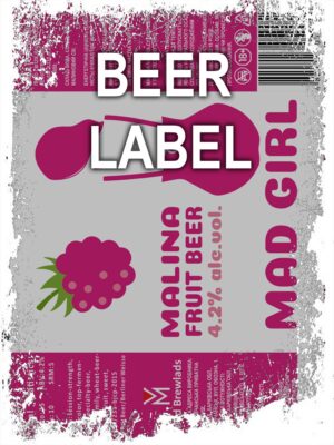 Beerlabel: Mad Girl Malina (5 одиниць одного виду)