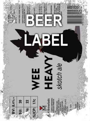 Beerlabel: Wee Heavy (5 одиниць одного виду)