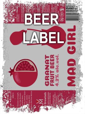 Beerlabel: Mad Girl Granat 4 (5 одиниць одного виду)