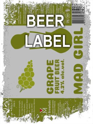 Beerlabel: Mad Girl Grape 4 (5 одиниць одного виду)