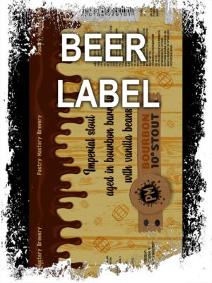 Beerlabel:  PM Bourbon Stout 10 (5 одиниць одного виду)