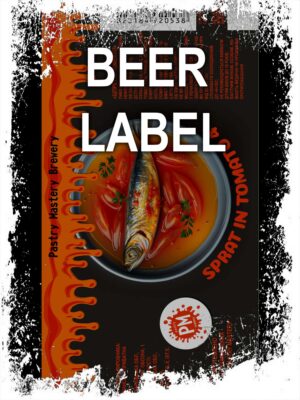 Beerlabel:  PM Sprat in Tomato {one fish} (5 одиниць одного виду)