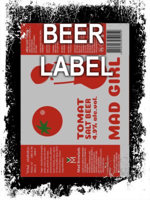 Beerlabel:  Mad Girl Tomat (5 одиниць одного виду)