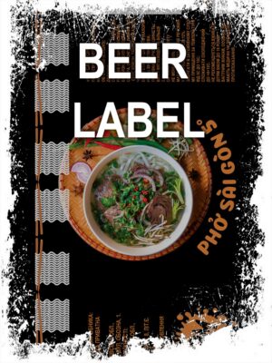 Beerlabel:  PM Pho Sai Gon (5 одиниць одного виду)