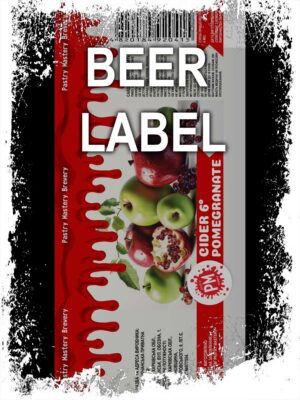 Beerlabel (#150523): Pastry Mastery Cider 6° Pomegranate (5 одиниць одного виду)