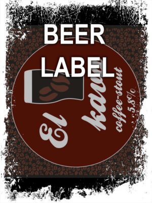 Beerlabel: El Kava 5.8% (5 одиниць одного виду)
