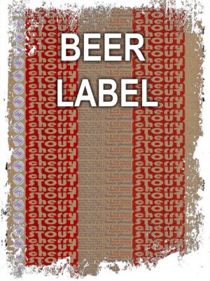 Collerette: pH Cherry Stout - Аркуш А4 (нерозрізані  кольєретки, 21шт)