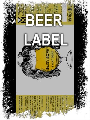 Beerlabel (#250523): Mustache (5 одиниць одного виду)
