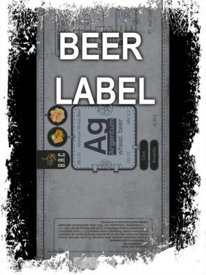 Beerlabel: BAC Brew Argentum Wheat Beer (5 одиниць одного виду)