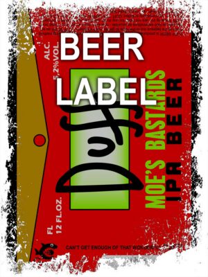 Beerlabel: Goldfish Duff IPA  (5 одиниць одного виду)