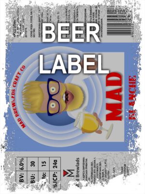 Beerlabel: Mad  Blanche (5 одиниць одного виду)