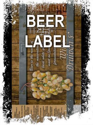 Beerlabel: pH Witte Druiven 8 (5 одиниць одного виду)
