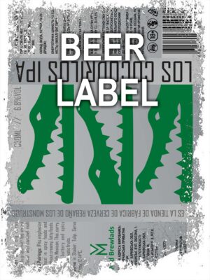 Beerlabel: Los Cocodrilos IPA (5 одиниць одного виду)