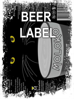 Beerlabel: Moloko Stout {cat eyes} (5 одиниць одного виду)