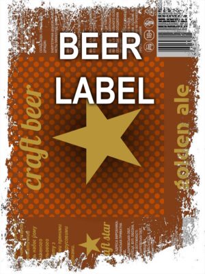 Beerlabel: Craft Beer Golden Ale (5 одиниць одного виду)