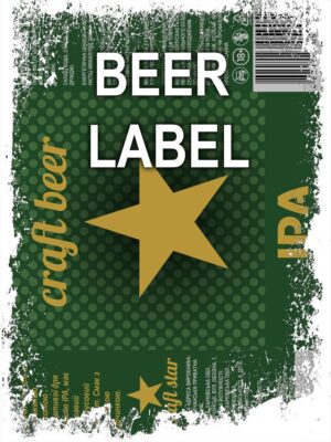 Beerlabel: Craft Beer IPA (5 одиниць одного виду)