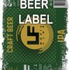 Beerlabel (#150623): Craft Beer IPA LF music club (5 одиниць одного виду)