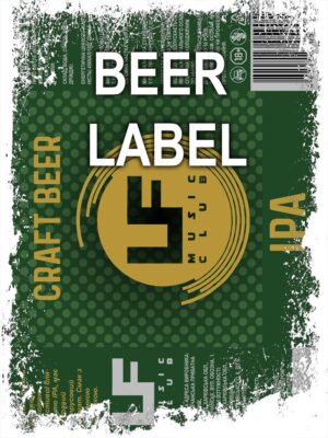 Beerlabel (#150623): Craft Beer IPA LF music club (5 одиниць одного виду)