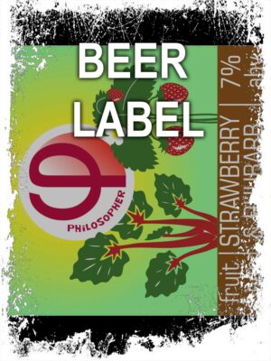 Beerlabel (#090923): Philosopher Strawberry&Rhubarb (5 одиниць одного виду)