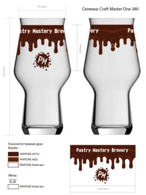 Craft Master 0.3l Glass - Pastry Mastery