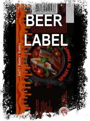 Beerlabel (#300923):  PM Sprat in Tomato {2 headless fishes} (5 одиниць одного виду)