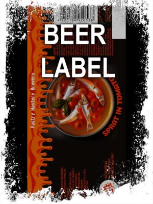 Beerlabel (#300923):  PM Sprat in Tomato {4 fishes} (5 одиниць одного виду)