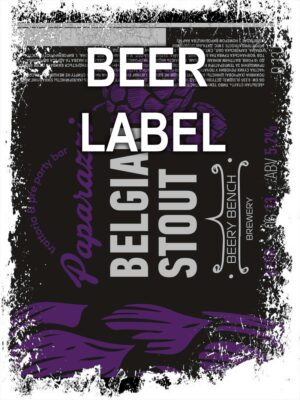 Beerlabel (#090923): Paparazzi Belgian Stout (5 одиниць одного виду)