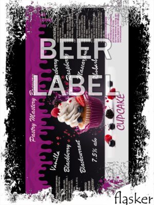 Beerlabel (#301123): PM Capcake {pink, white line} (5 одиниць одного виду)