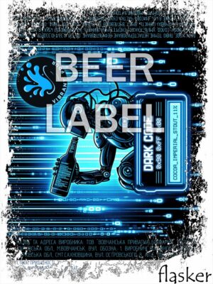 Beerlabel (#301223): Vibrant Pour DARK CODE (5 одиниць одного виду)