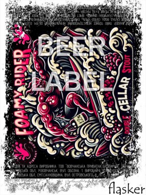Beerlabel (#301223): Vibrant Pour FOAMY RIDER (5 одиниць одного виду)