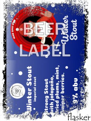 Beerlabel: Mad Bro Bar Winter Stout 9% (5 одиниць одного виду)