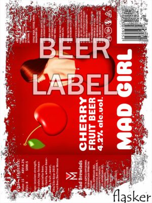 Beerlabel (#310124): Mad Girl Cherry {Red 2024}  (5 одиниць одного виду)
