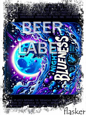 Beerlabel (#290224): Vibrant Pour Nightly Blueness (5 одиниць одного виду)