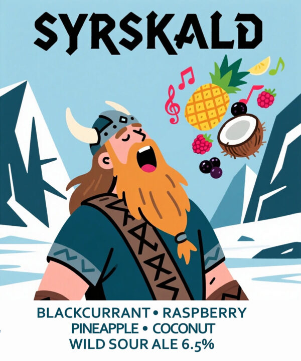 Flasker Syrskald (малина, порічки, ананас, кокос) 6.5% 330ml - Зображення 2