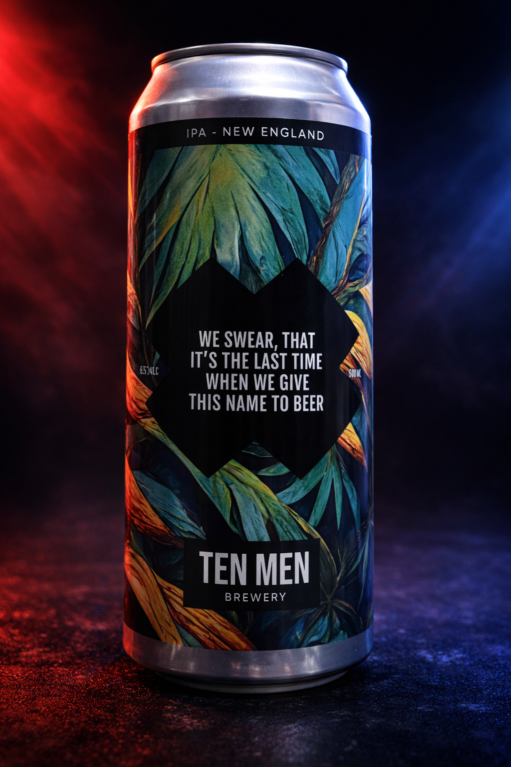 Ten Men WE SWEAR, THAT IT’S THE LAST TIME WHEN WE GIVE THIS NAME TO BEER (NEIPA) 5.7% 0.5л - Зображення 2