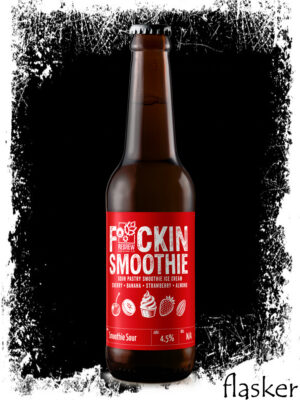 F*CKIN SMOOTHIE SOUR PASTRY SMOOTHIE ICE CREAM CHERRY, BANANA, STRAWBERRY, ALMOND 4.5% 330ml
